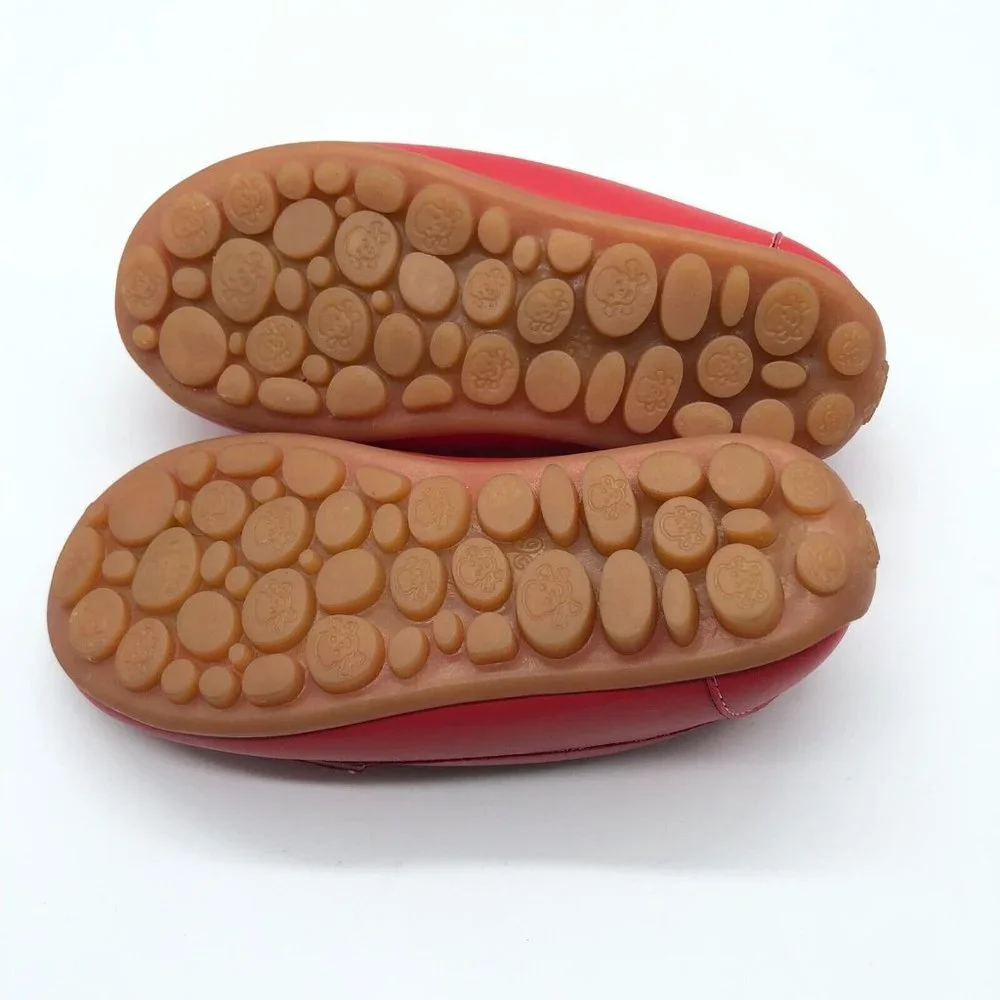 Toddler Boys Loafers Moccasins Dress Shoes Faux Leather Slip On Red 26 US 9 - Picture 4 of 6